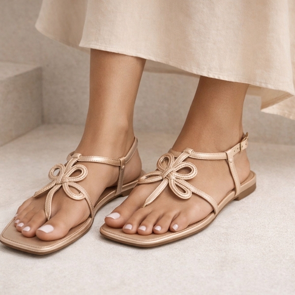 AEROSOLES Shoes - AEROSOLES Gold Women's Sandals